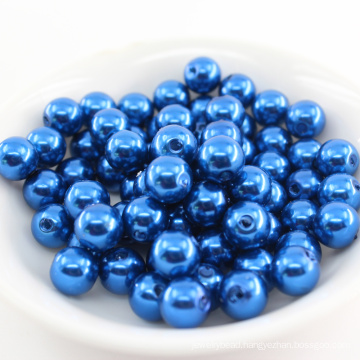 Environmental loose could customize straight hole large wholesale all kinds of round ABS plastic pearl beads